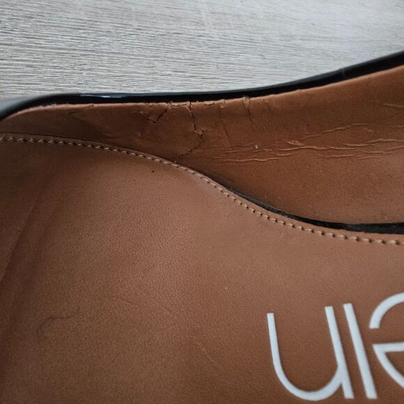 Calvin Klein GAYLE Black Patent Leather Heels Women's 6.5M Pumps Work Office - Picture 7 of 8